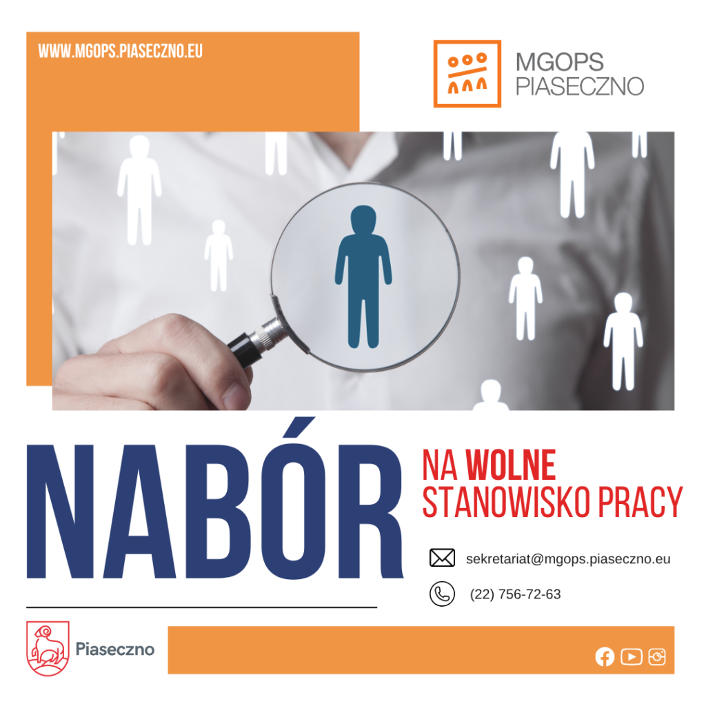 Nabór na wolne stanowiska pracy- Asystent Rodziny