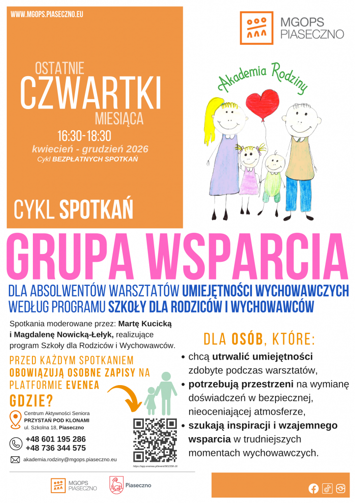 Grupa wsparcia dla absolwentów Warsztatów Umiejętności Wychowawczych