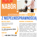 NABÓR: praca dla asystentki osobistej osoby z niepełnosprawnością