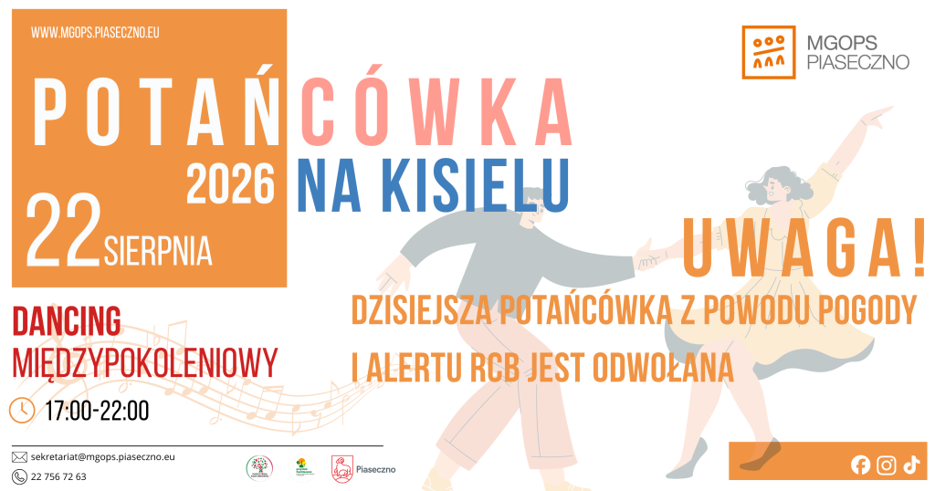 Potańcówka na Kisielu (22.08) jest odwołana